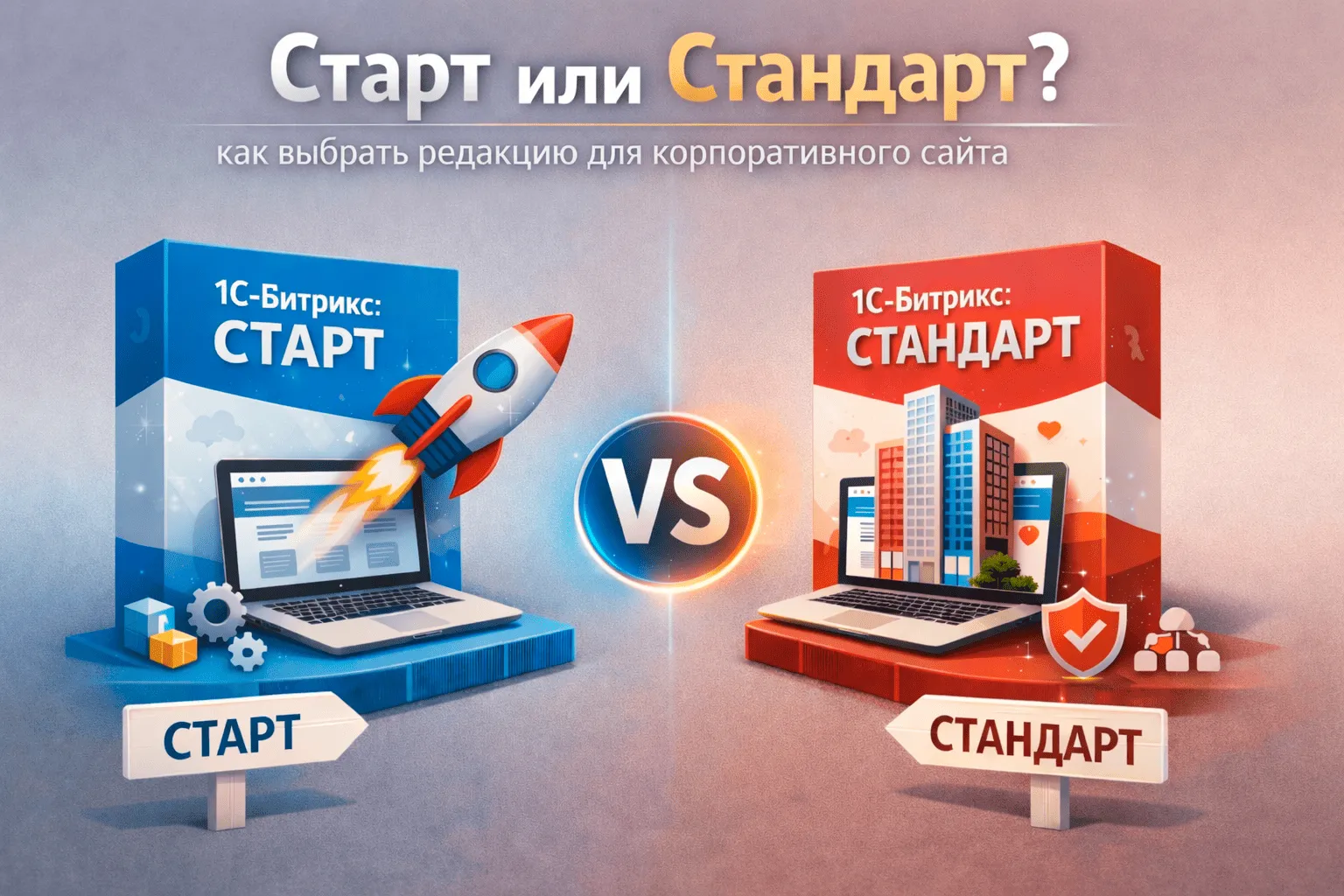 Старт или Стандарт: как выбрать редакцию для корпоративного сайта в Новосибирске